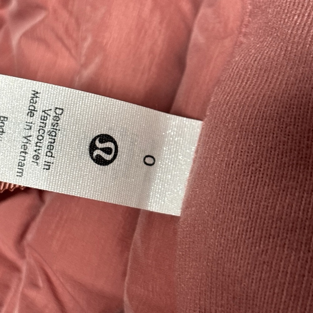 Lululemon Pack It Down Again Jacket 0 Burgandy 700 Down Packable Light No Hood - Picture 7 of 7
